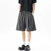 Pantalones Cortos Casuales de Verano Americanos a Rayas con Cintura Ajustable Estilo Old Money para Hombre DK67321