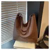Bolsa Feminina de Grande Capacidade Transfronteiriça 2026 Nova Outono e Inverno Versátil Simples Ombro Transversal Bolsa Mãe-Filha Bolsa Balde para o Trabalho