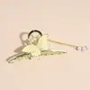 Pasador de Perlas para Mujer Clip de Lazo Estilo Coreano Pinza de Tiburón para la Parte Trasera de la Cabeza Accesorios Metálicos Grandes y Simples para el Cabello