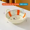 Snoopy Colorido Cerámica para el Hogar Platos de Cerámica para Niños Platos de Ensalada Platos de Desayuno Tazón Creativo para Fideos Tazón para Sopa Cuchara Palillos Vajilla