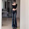 Jeans Acampanados para Mujer, Otoño e Invierno 2025 Tendencia Nuevo Cintura Baja Ajustados Pierna Larga Hasta el Suelo Pantalones de Campana
