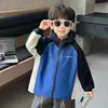 Jaqueta de Outono para Meninos 2026 Novo Estilo Coreano Bonito Crianças Pequenas e Médias Hoodie Esportivo Primavera e Outono Roupas Bonitas para Bebê Menino