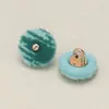 Botones de Resina de Terciopelo para Trajes Tang y Hanfu, Botones Metálicos para Suéteres y Abrigos, Botones Decorativos Redondos Cosidos a Mano, Disponibles en 20 Colores