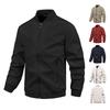 Chaqueta Transfronteriza para Hombre Primavera y Otoño Simple Casual Versátil Chaqueta Casual para Hombre Cuello de Béisbol Holgada Camiseta Deportiva para Hombre