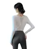 Conjunto de roupa de treino fitness Pilates para yoga plus size feminino 2026 novo secagem rápida com mangas compridas