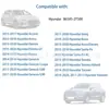 Adecuado para Parachoques y Guardabarros de Automóviles Hyundai y Kia, Clips de Empuje, Clips de Expansión de 8 mm, 86595-2t500