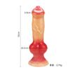 Cachorro sexual pênis simulação pênis grande em forma de plug anal ventosa masturbação pênis plug anal produtos sexuais para adultos uma geração de cabelo