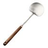 Espátula Cogumelo de Aço Inoxidável 316L com Madeira de Nogueira para Uso Doméstico, Espátula de Maçã, Espátula de Cozinha com Cabo Longo, Espátula e Colher de Cozinha Anti-Queimadura