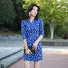 Vestido cruzado para uso diario, Vestido cruzado de estilo coreano ajustado para mujer, Pg Dvf2025 Modelo nuevo de verano