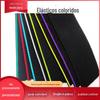 Lixamento elástico de fábrica elástico webbing criptografia simples camurça mulheres grávidas cós elástico preto e branco cor mancha