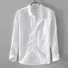Camisa de Manga Larga Sólida Retro Simple Estilo Hong Kong para Hombre para Primavera y Otoño, Chaqueta Camisa Elegante Versátil Holgada de Moda Talla Grande
