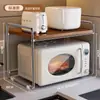 Estante para Horno de Microondas, Estante de Almacenamiento Estilo Antiguo, Estante de Almacenamiento Tipo Cajón para Encimera de Cocina, Estante de Almacenamiento Multifuncional para el Hogar