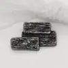 Botões Metálicos Geométricos de 35mm Costurados à Mão para Ternos, Suéteres, Casacos e Jaquetas, Botões Decorativos com Formas Únicas