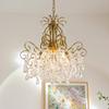 Entrada Francesa Lustre de Cristal de Luxo Longo Estilo Europeu Moderno Quarto Sala de Jantar Atmosférico Vintage Lâmpadas de Escada