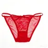 El romance de las tiras finas~Atractivas bragas de encaje con lazo para mujer, dulces y sexys