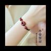Tobillera de Cuerda Roja con Hebilla de Seguridad de Cinabrio para Mujer, Pulsera de Cuentas de la Fortuna, Tejido Antiguo para el Año de Nacimiento, Rojo de Seguridad