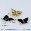 Accesorios de Aleación para Joyería DIY Base Flor Azul Cloisonné Imitación Azul Quemado Pasador Hecho a Mano Cabeza Escalonada