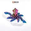 Nuevo producto transfronterizo: Pulpo de ojos grandes con articulaciones móviles, linda decoración 3D para fiestas