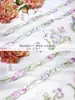 Encaje Glicina Iris Accesorios Bordado Pesado Bordado Manga Cuello Dinastía Han Borde de Cortina de Organza DIY