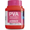 Tinta PVA 100ml. Vermelho fogo