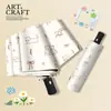Sombrilla de Sol de Vinilo Oso Sonriente Protección Solar Protección UV Sombrilla para el Sol Doble Propósito Plegable para Mujer Sombrilla Parasol Totalmente Automática