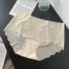 Nuevas Bragas de Triángulo Transpirables de Seda de Hielo Ultra Delgadas Sin Costuras 3D de una Pieza para Mujer para Verano