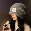 Chapéu Feminino 2026 Novo Chapéu de Lã Quente de Inverno, Circunferência da Cabeça Grande, Faz o Rosto Parecer Menor, Caimento Solto, Proteção para as Orelhas, Estilo Coreano Tendência