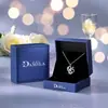 Popular Colgante Transfronterizo Damila de Plata S925 Corazón para el Día de San Valentín para Mujeres Día de la Madre Cadena para Clavícula Grabada con Amor Infinito