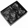 Set de Regalo de Corbata para Hombre, Pajarita de Moda de Alta Gama, Jacquard de Seda de Poliéster Bordado, Logotipo Personalizado, Corbata para Hombre al por Mayor