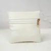 Bolsa de terciopelo portátil con cremallera de suministro directo para empaque de joyas, anillos y accesorios, bolsa de almacenamiento de terciopelo de doble cara
