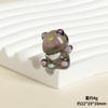Resina Luminosa Luna Lua Kitty Fofo Acessórios Diy Boneca Criativa Decorações de Mesa Carro