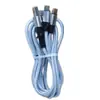 Cable de Carga Rápida 3 en 1 de 100W con Trenzado de Nylon para Teléfonos Móviles Apple y Android TYPE-C, Directo de Fábrica