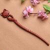 Nova Presilha de Cabelo de Jacarandá com um Design Único de Coelho, Acessório de Cabelo Personalizado, Presilha de Cabelo Artesanal de Madeira Maciça, Acessório de Estilo Artístico