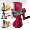 Rallador Rodillo Cortador de Verduras Giratorio Manual Multifuncional Tres en Uno para Cocina y Hogar