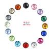 Diamantes Redondos de 18 mm Multicolor Acrílico Fondo Plano Diamante Doble Agujero Pedrería Diamante Accesorios Vestido de Novia Cosido a Mano