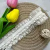 Encaje 4.5CM algodón elástico encaje tejido accesorios de ropa al por mayor en stock encaje de algodón accesorios de ropa flores para ropa