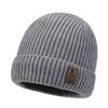 Chapéu Masculino Inverno Juventude Quente Engrossado Malha Lã Chapéu Estilo Coreano Moda Forrado de lã Outono e Inverno Algodão Chapéu Pullover à prova de frio