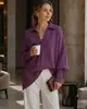 Suéter de punto pullover de cuello redondo para mujer, estilo cruzado europeo y americano, otoño e invierno 2026, suéter casual de color liso holgado para mujer, Amazon