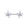 Anillo de Pezón de Acero Inoxidable 316L Transfronterizo Europeo y Americano Serpiente Corazón Rosa Mano Fantasma Hoja de Arce Esposas Halloween Uñas de Pezón Góticas