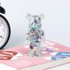 Comercio exterior grava de cristal natural oso violento decoración de escritorio artesanías de resina bearbrick150