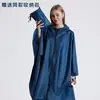 Poncho Impermeável de Comércio Exterior Três em Um Lona Multifuncional Tapete de Chão Mochilismo Caminhada Impermeável Capa de Chuva para Veículo Elétrico Poncho de Chuva