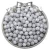 Cuentas de porcelana con halo de vidrio de 8 mm, cuentas redondas, pulsera de cuentas hecha a mano para bricolaje, collar, cuentas sueltas, accesorios de joyería, venta al por mayor
