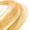 Alambre de Cobre Trenzado Chapado en Oro con Fuerte Retención de Color, Alambre Duro para Materiales y Accesorios DIY, Alambre para Dar Forma a Pulseras Hechas a Mano, Joyería para Orejas