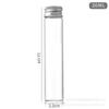 Tapa de Aluminio con Rosca de 22 mm Botella de Tubo de Ensayo de Vidrio Borosilicatado Botella de los Deseos Botella a la Deriva Vial Cilíndrico para Subenvasado