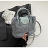 Bolsas de Pelúcia Adequadas para o Inverno, Novas Bolsas de Mão Peludas Fofas de 2026, Bolsas Pequenas Macias de Ombro e Transversais