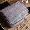 Bolsa de Armazenamento Digital Multifuncional, Bolsa de Armazenamento de Viagem de Grande Capacidade, Adequada para Cabo de Dados Carregador, Acessórios de Fotografia, Cartão de Identidade