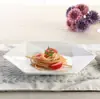 Pratos de Cerâmica Branco Puro Prato Doméstico Criativo Estilo Europeu Prato de Frutas Prato de Bolo Dispel Prato de Bife para Hotel Restaurante