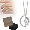 Collar de corazón sol y luna s925 para mujer, cadena para clavícula de moda ins europea y americana, colgante de personalidad, diseño de nicho, cadena para clavícula de celebridad de Internet
