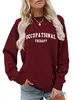 Fábrica de Origem Nova Sweatshirt Casual Feminina de Manga Longa com Gola Redonda para Primavera e Outono, Sweatshirt Feminina de Gola Redonda Transfronteiriça