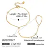 Elegante pulseira de corrente de palito com zircônia banhada a ouro 18k em aço inoxidável europeu e americano para mulheres, estilo clássico, atacado transfronteiriço